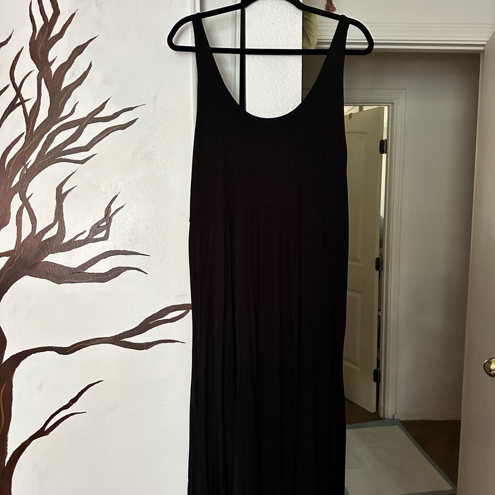 A New Day Black Sleeveless Midi Sundress